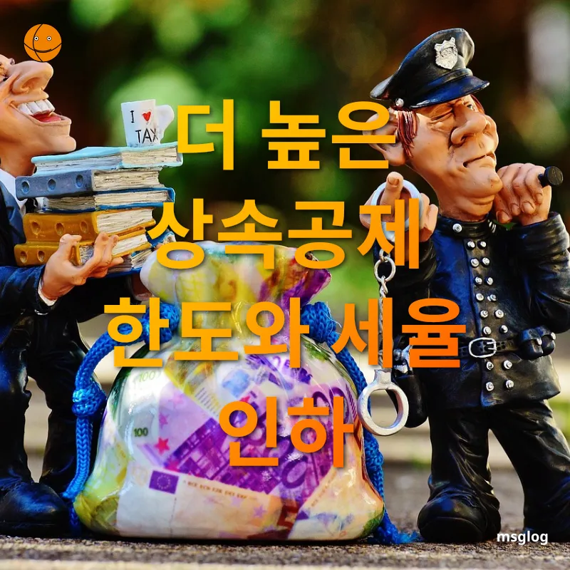 상속세 개편 - 상속공제 한도 확대 상속세 개편 상속공제 한도 확대 관련 이미지