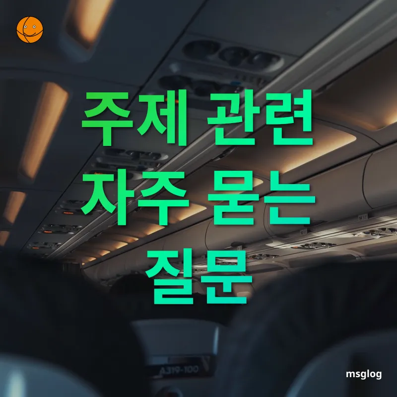 기내 반입 물품 - 주제 관련 자주 묻는 질문 기내 반입 물품 주제 관련 자주 묻는 질문 관련 이미지